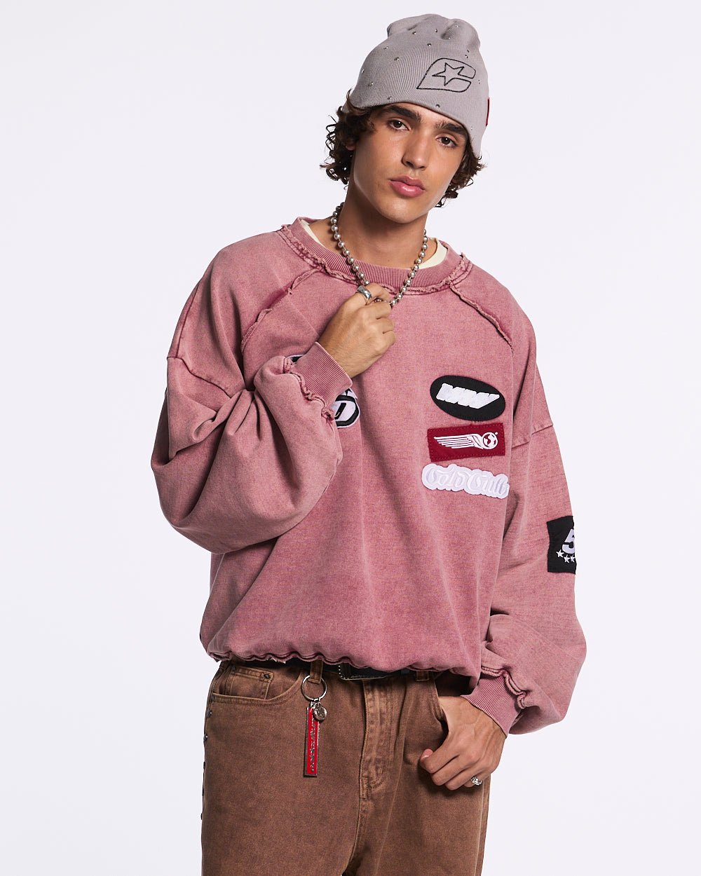 WALKER CREWNECK BURGUNDY