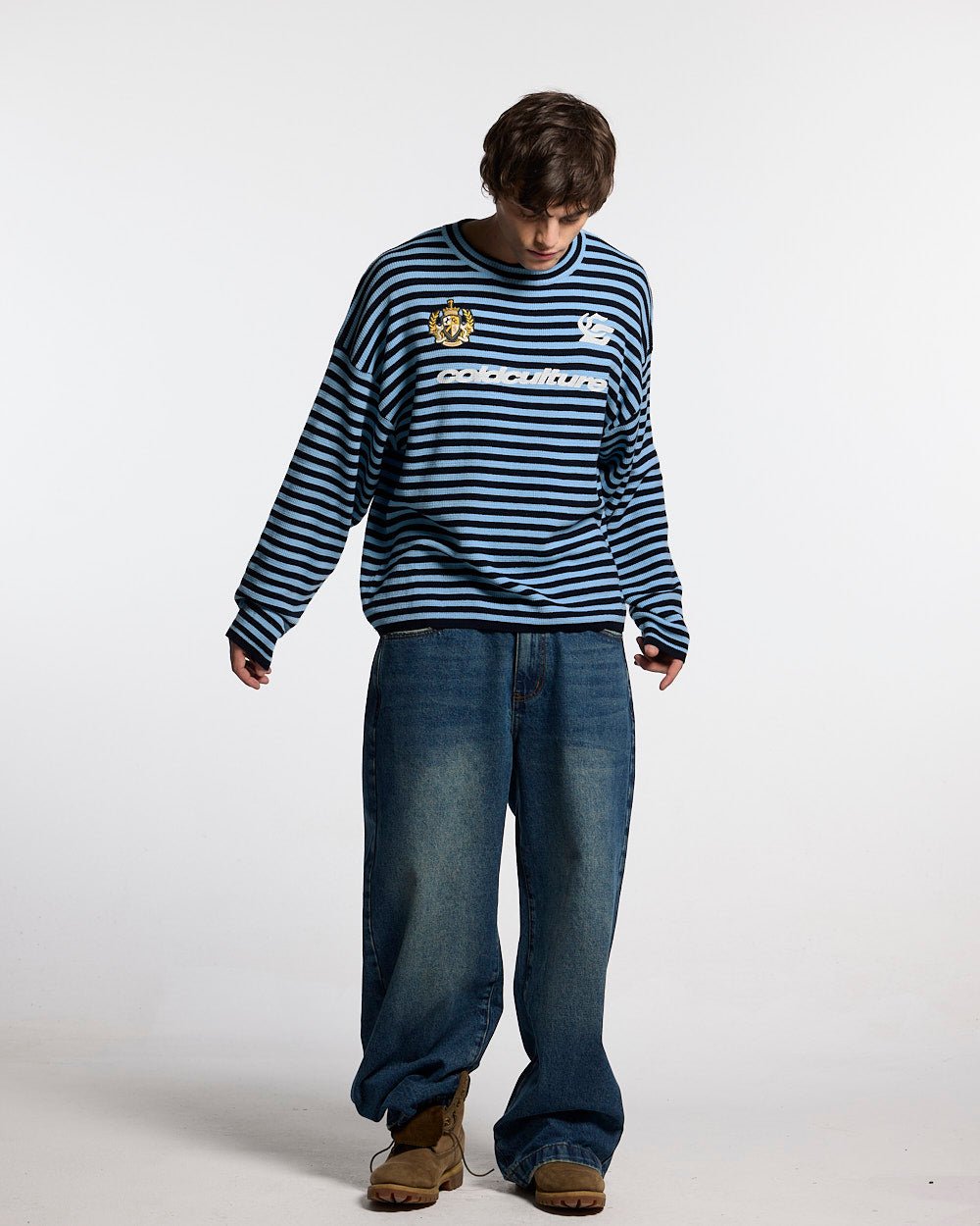 DISTRESS STARS V2 HOSHEN BLAUER DENIM