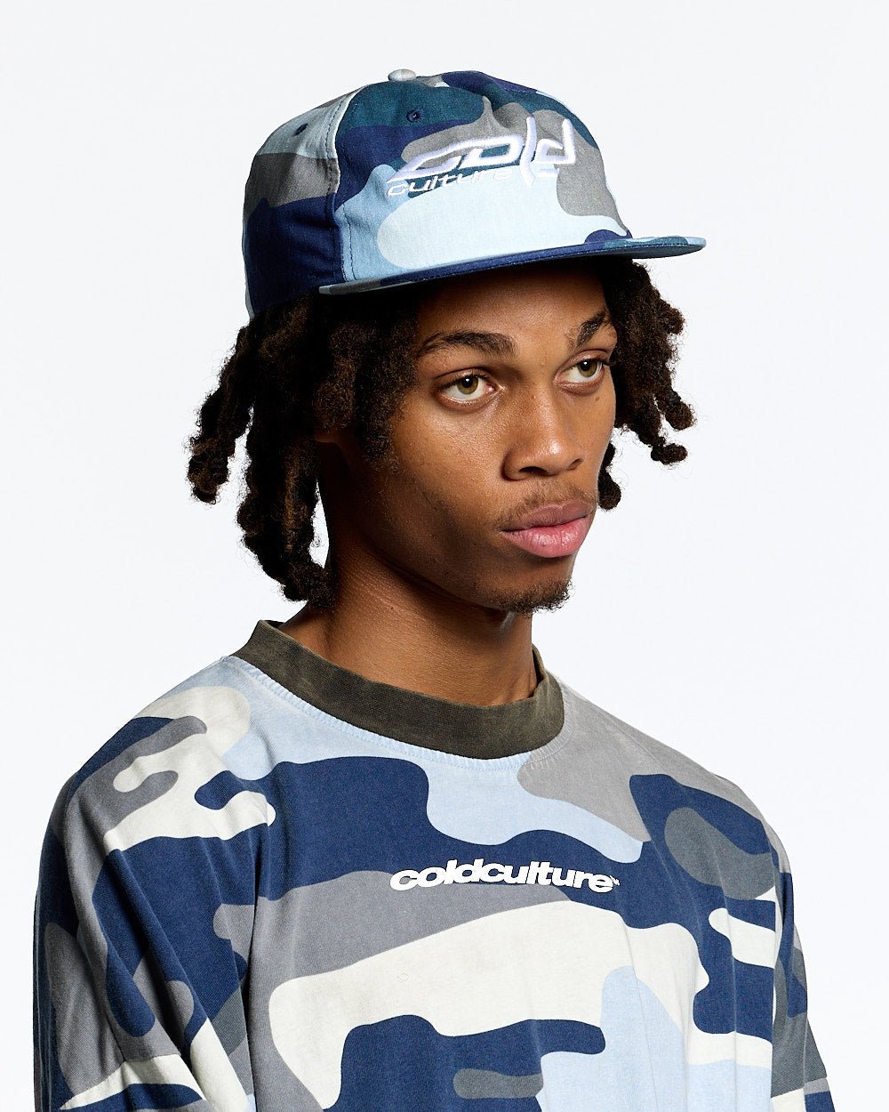 EISHOCKEY-KAPPE BLAU CAMO