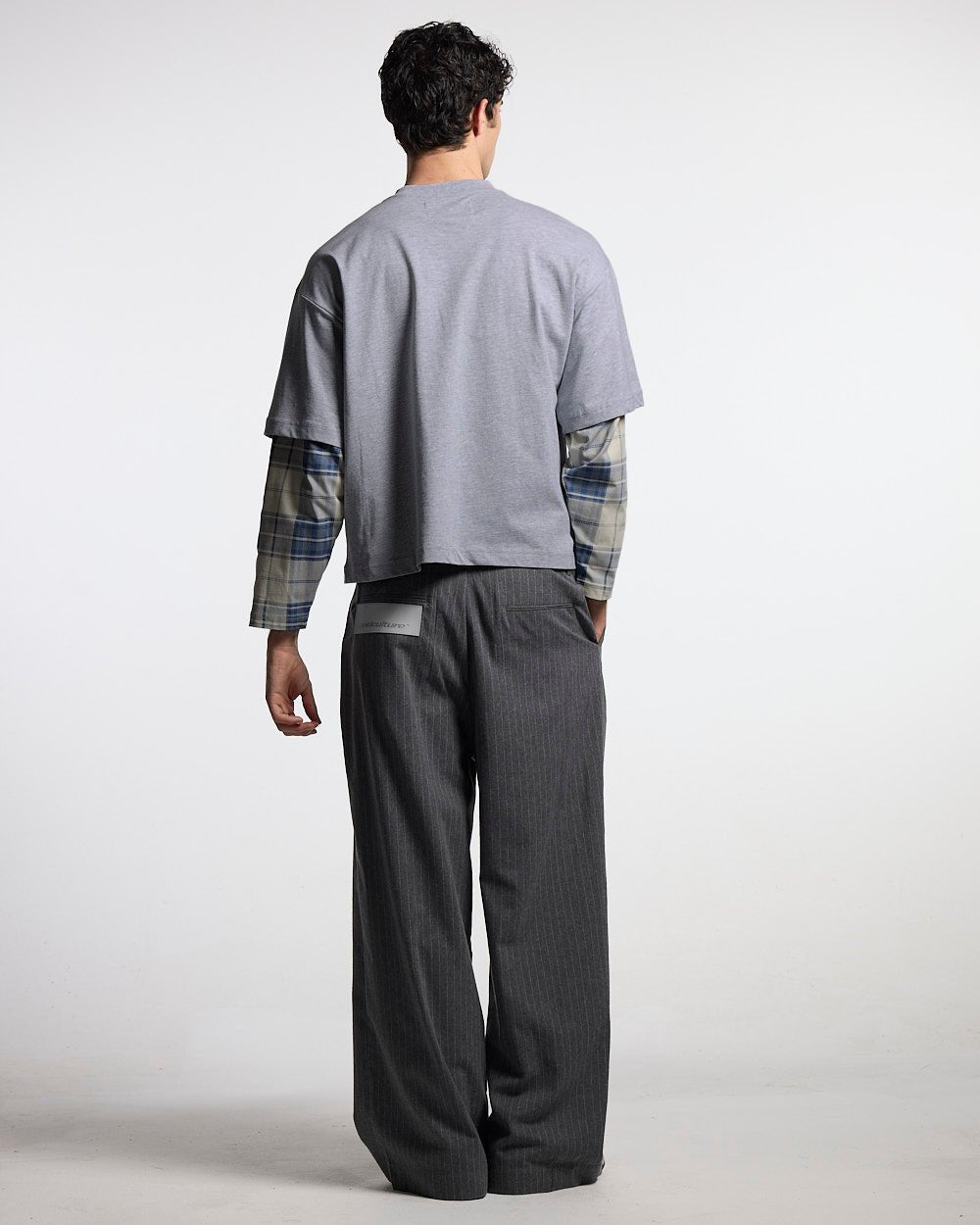 SCRIPT DOUBLE LANGARM HEATHER GREY