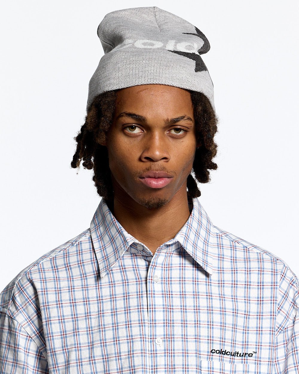 ITALIC STARS BEANIE ULTRA LEICHT GRAU