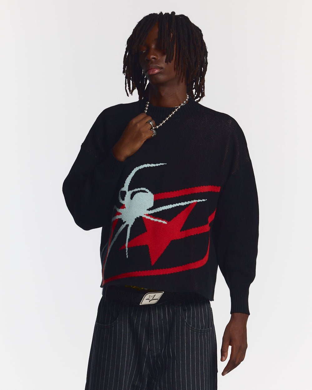 SPIDER KNIT SCHWARZ
