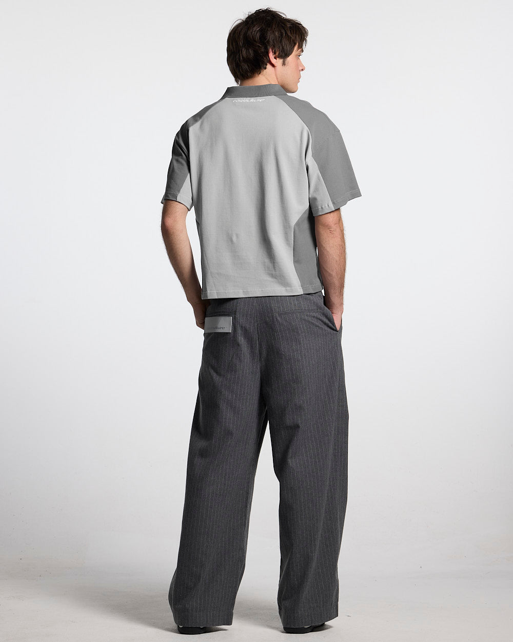 BIKER POLO LIGHT GREY