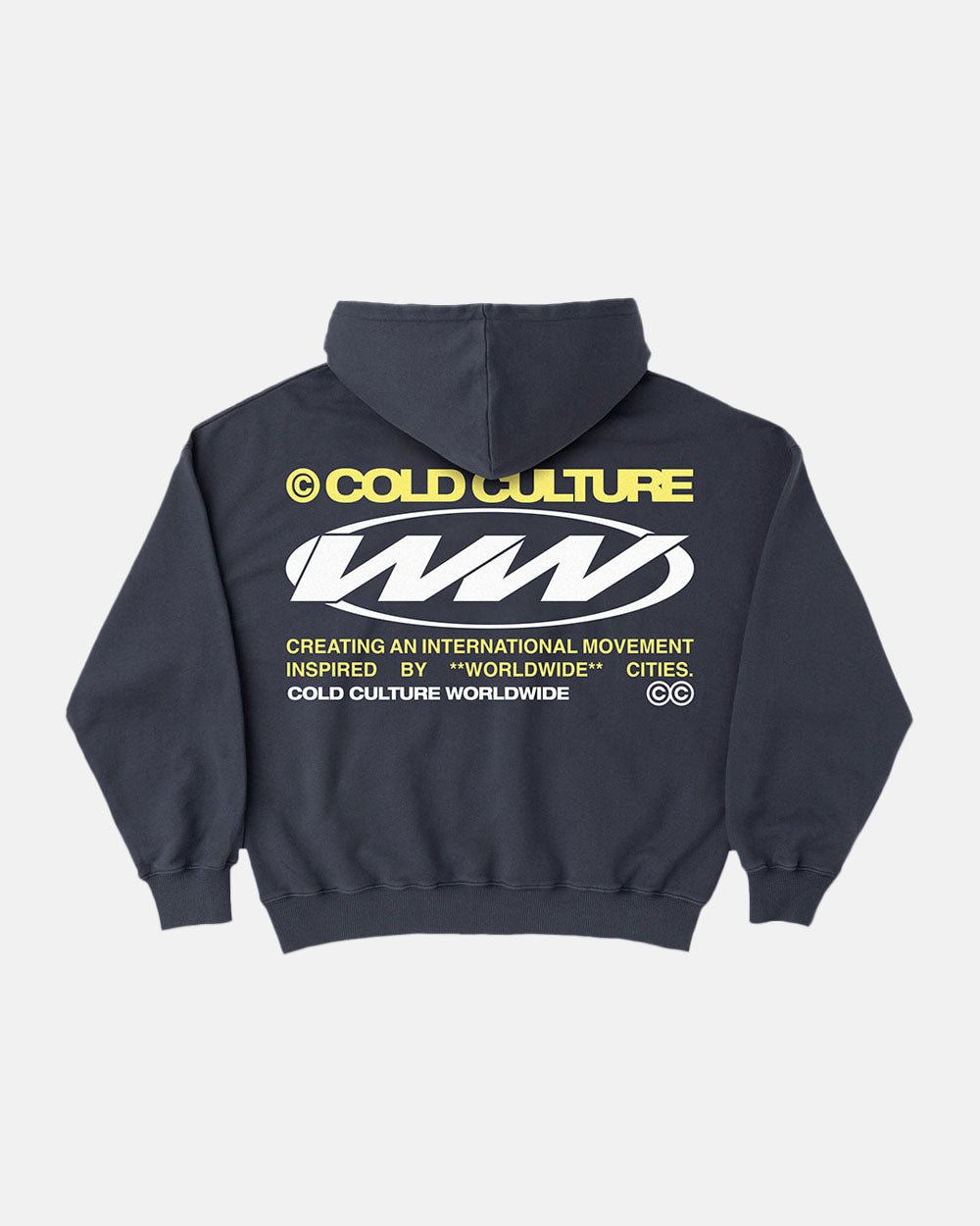 WELTWEITER KREIS HOODIE DUNKELBLAU