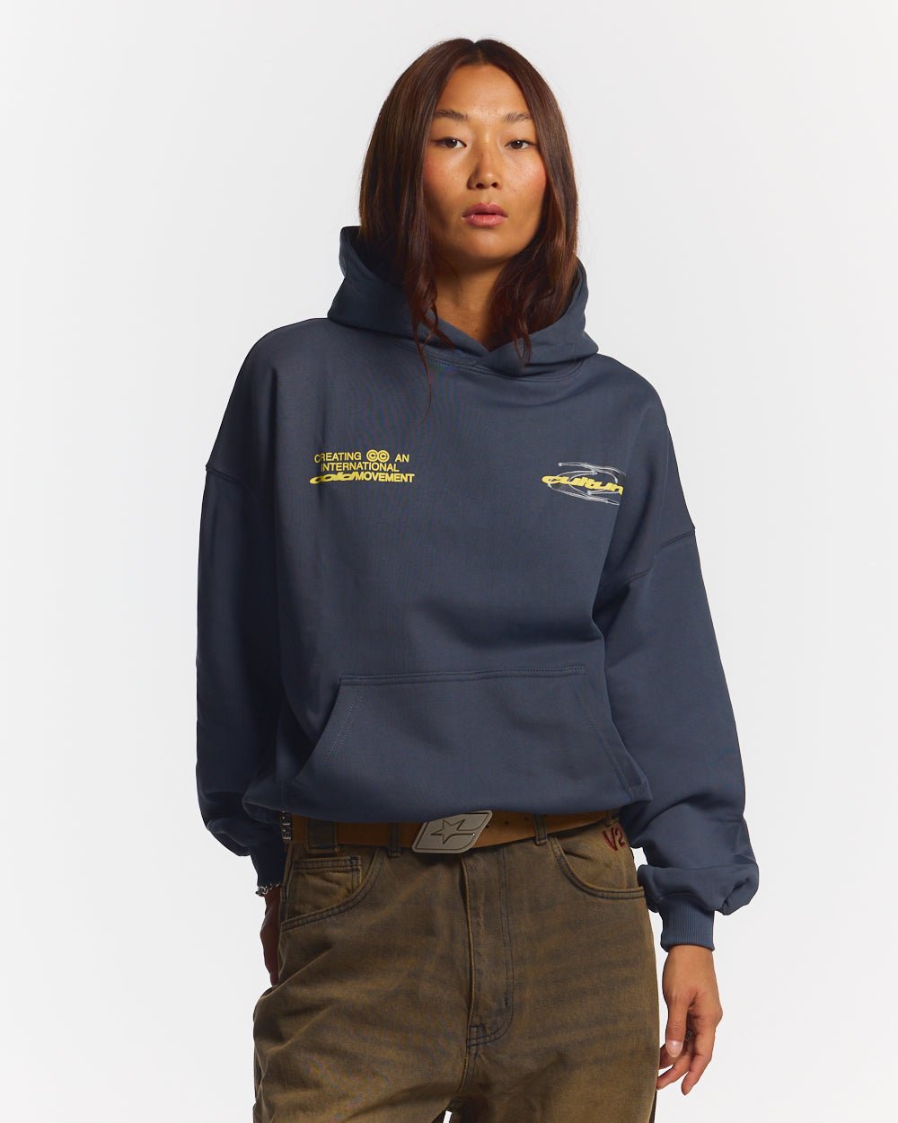 DYNAMISCHES HOODIE DUNKELBLAU