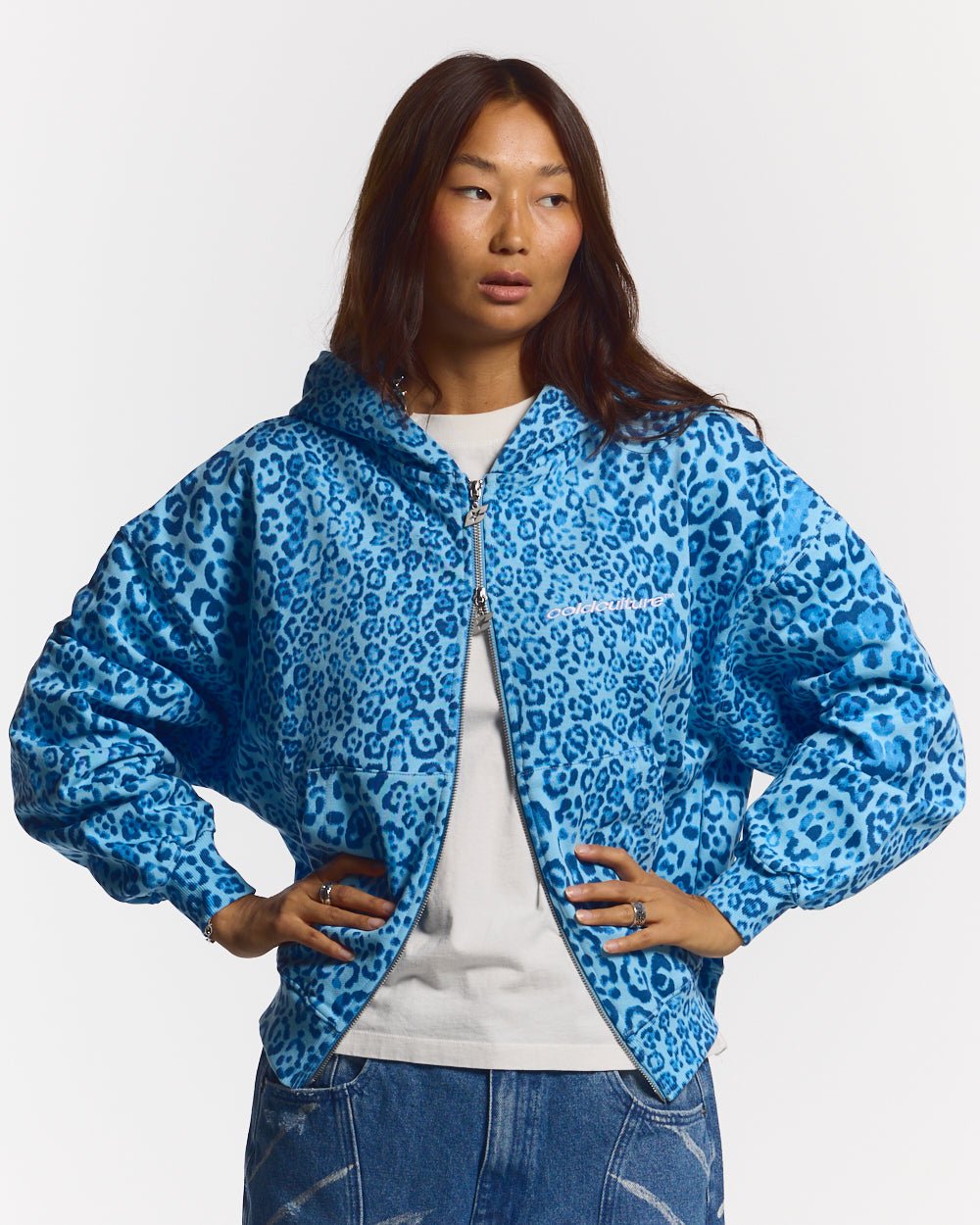 NOCTURNE BEAST ZIP HOODIE BLAU