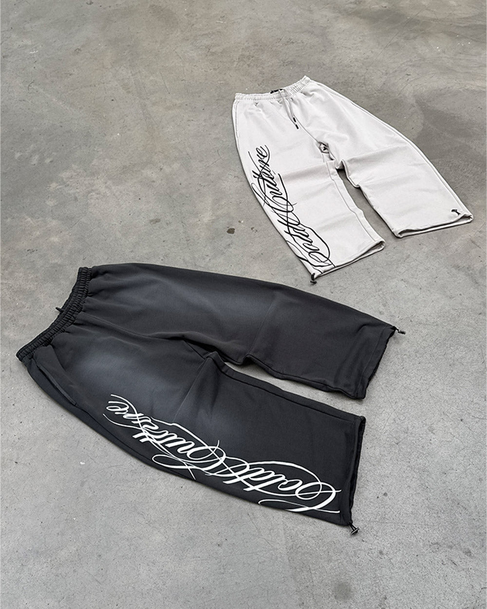 SCRIPT-SWEATPANTS ANTRACITE-GRAU