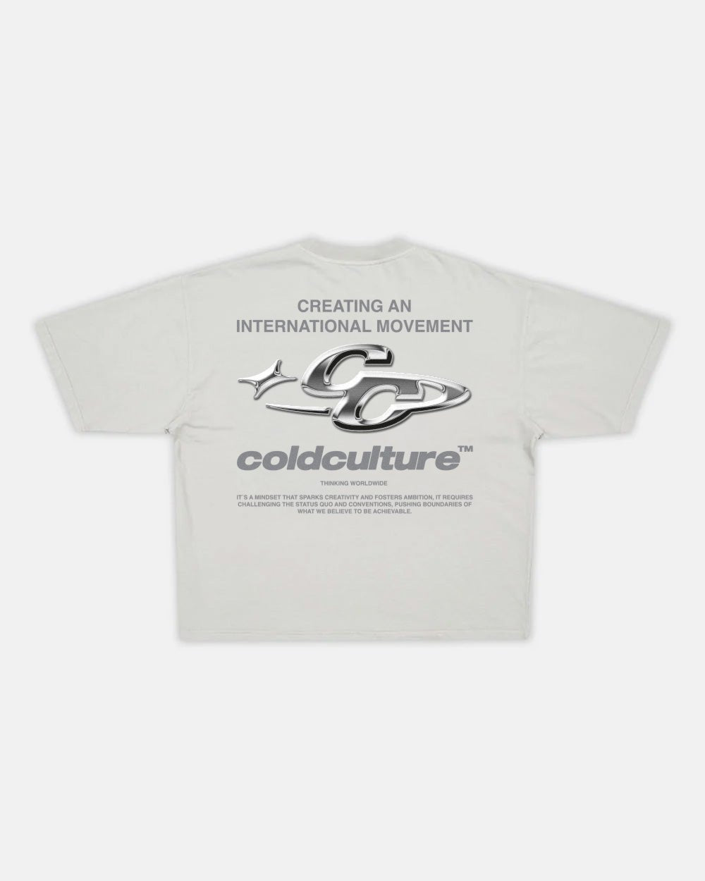 GLANZENDER TEE LIGHT GREY