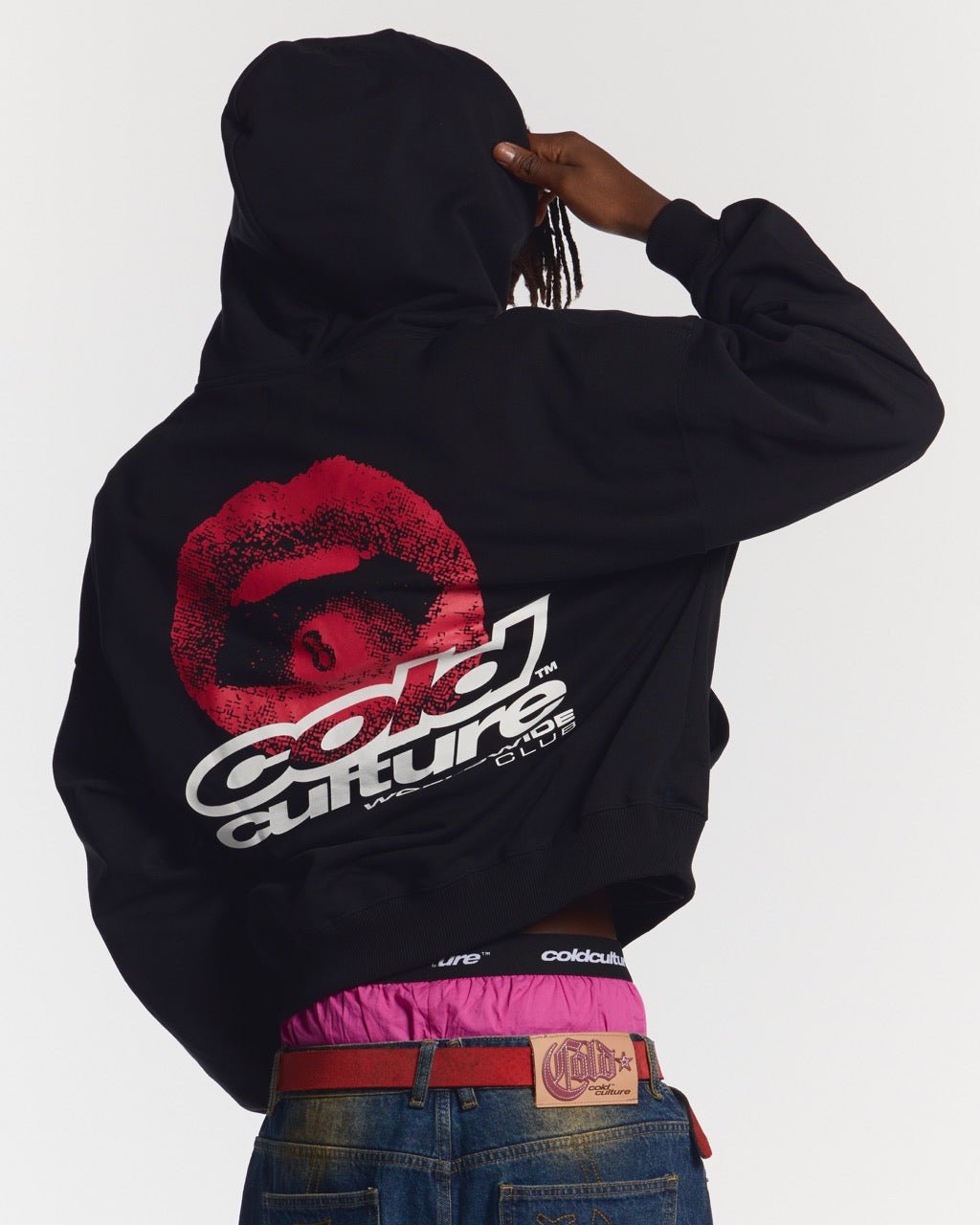 LIP COMBO HOODIE SCHWARZ