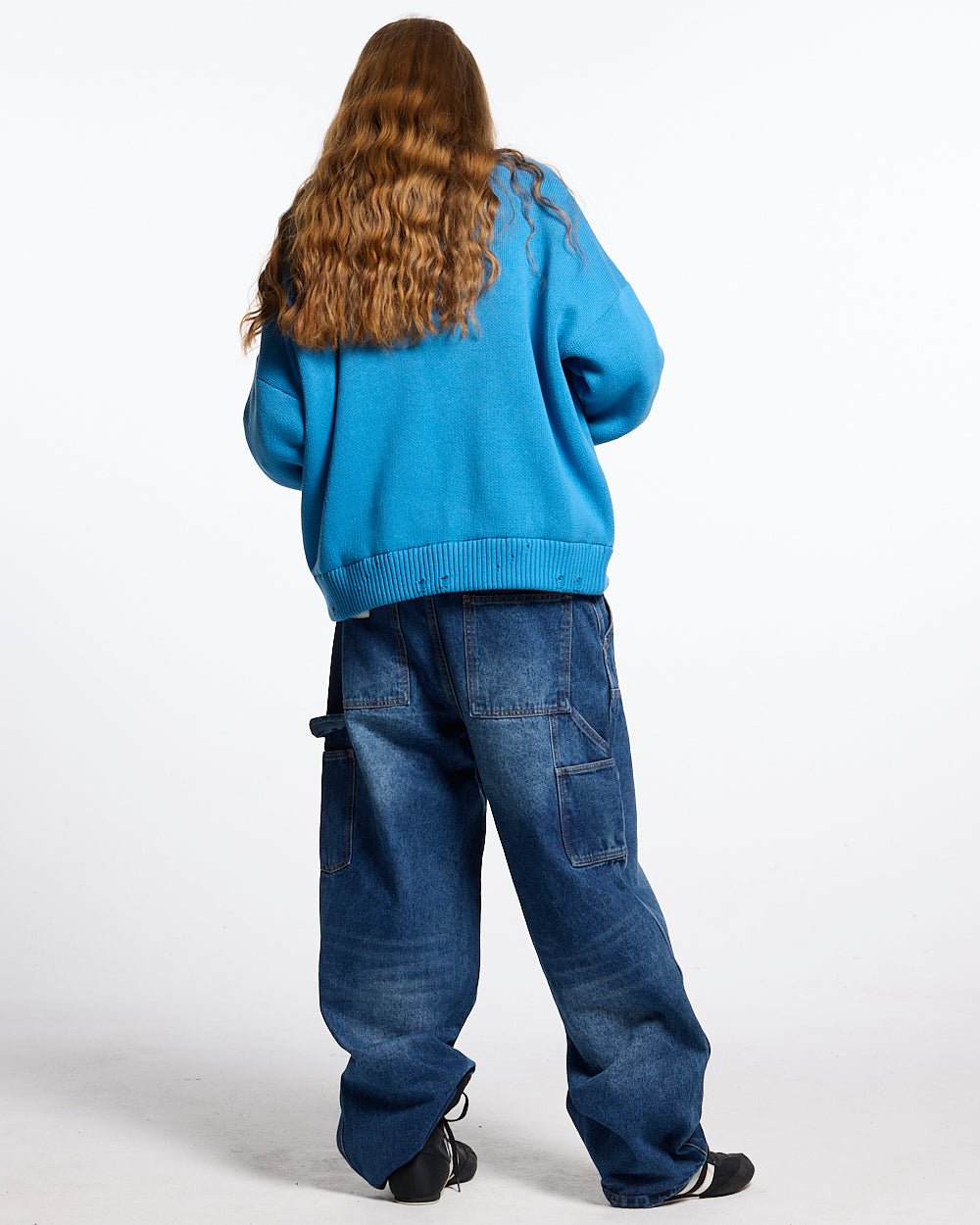 HARPER KNIT BLAU UND WEISS