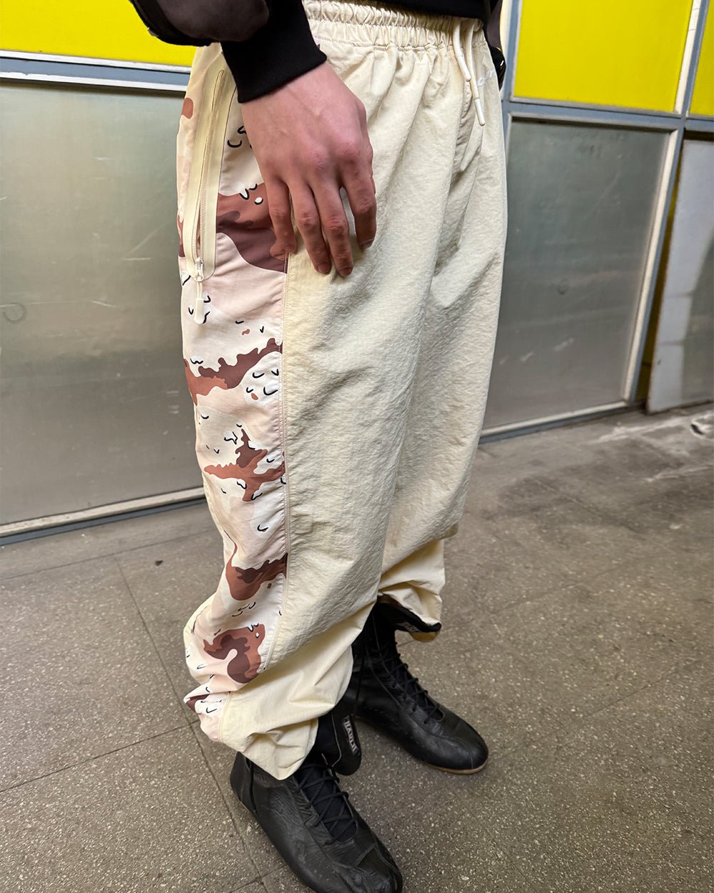 SPIDER PANTS BEIGE UND CAMO